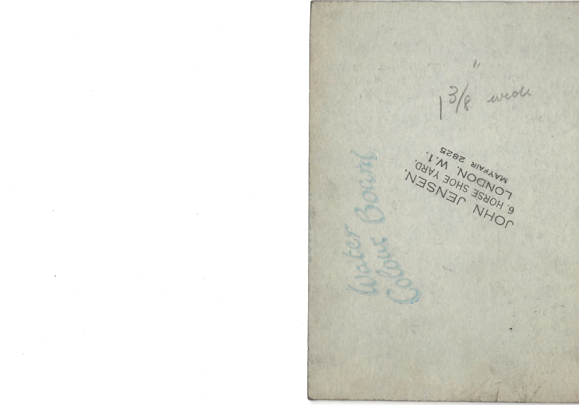 Reverse side of John Jensen original cartoon JJ-2026-014