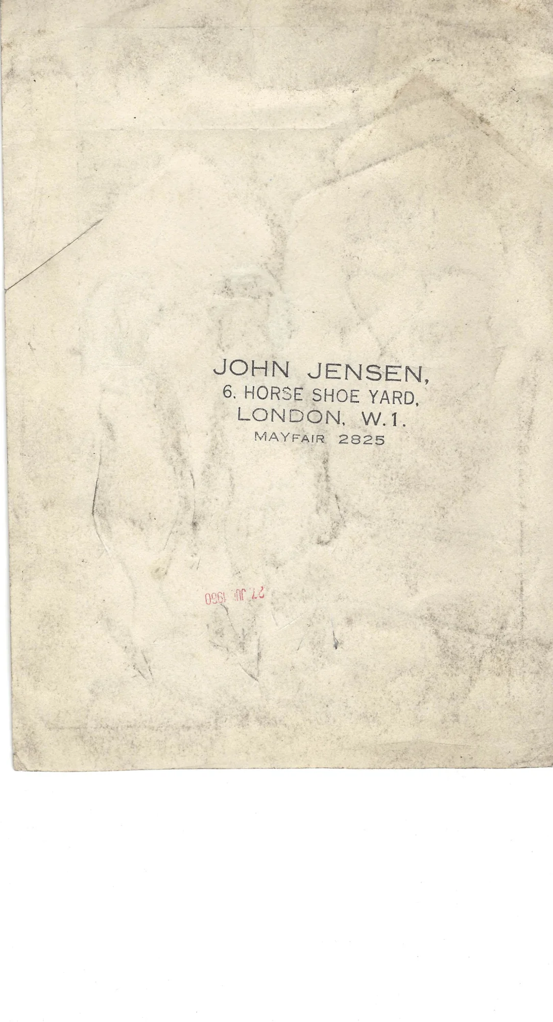 Reverse side of John Jensen original cartoon JJ-2026-040