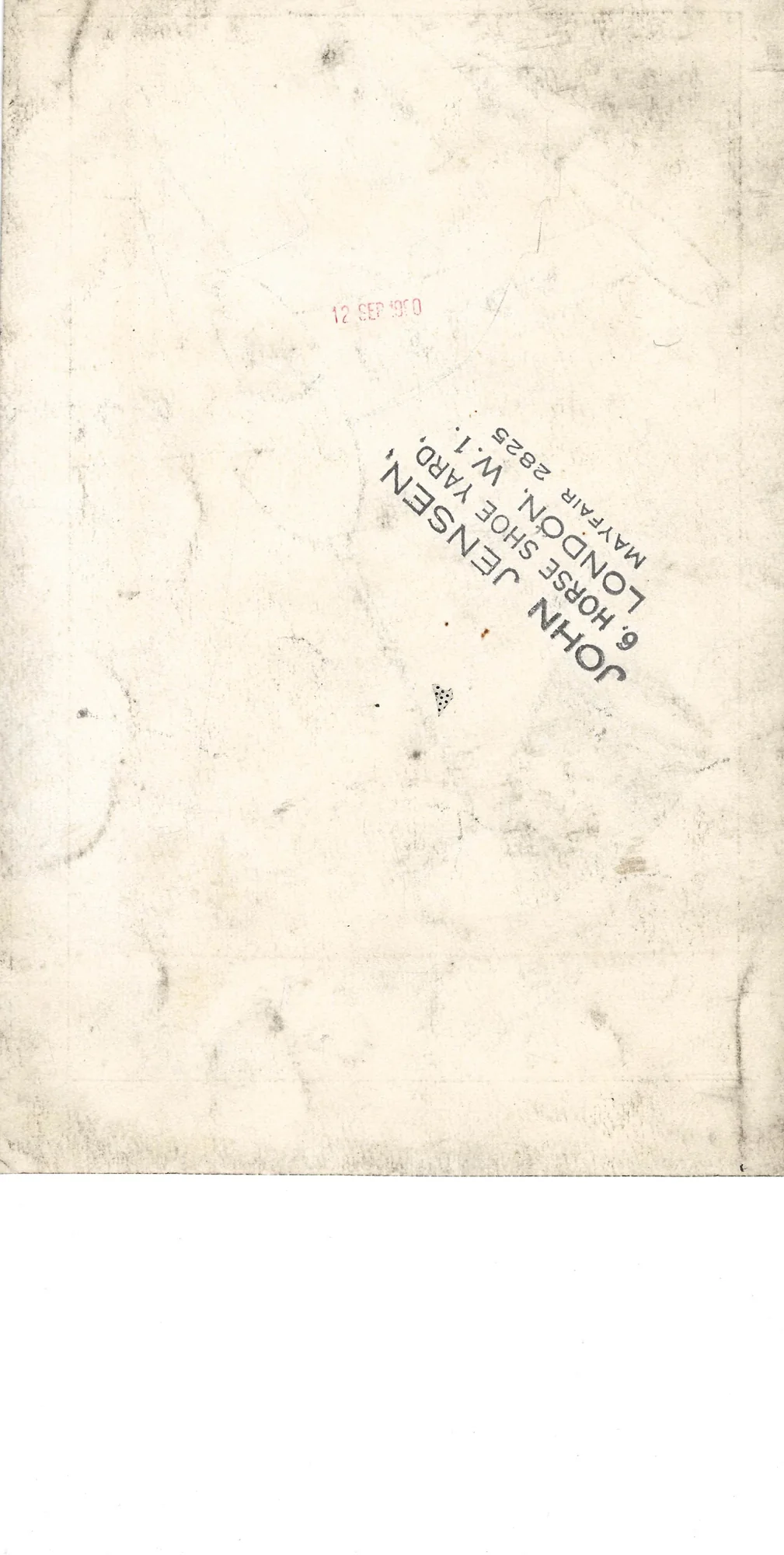 Reverse side of John Jensen original cartoon JJ-2026-041