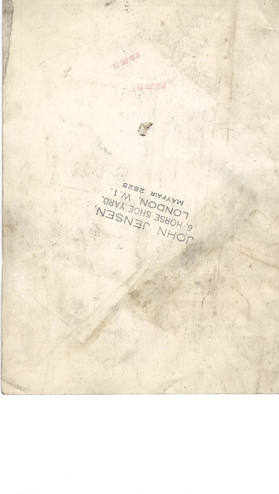 Reverse side of John Jensen original cartoon JJ-2026-046